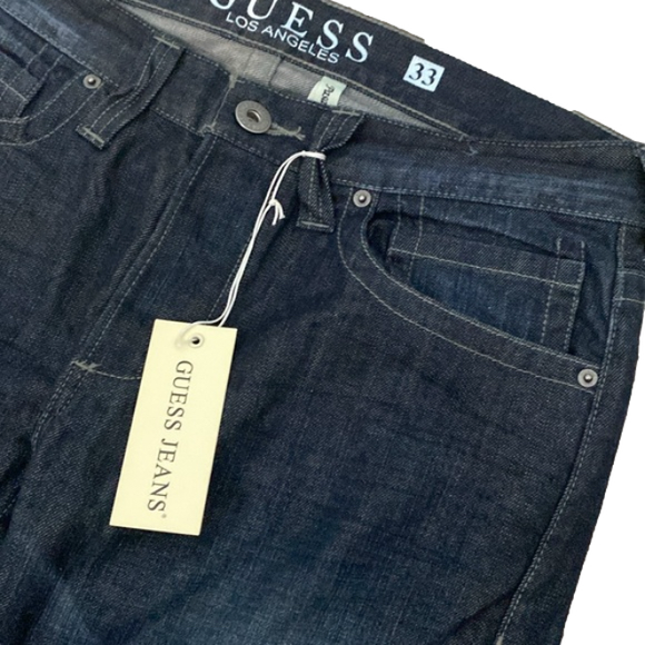 NWT, Guess, Pasadena Straight Leg Button fly Men’s Jeans, Size 33X32 - Picture 4 of 13